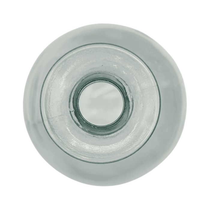 Florero Botella Decorativa De Vidrio Cristal Transparente - Fliperex