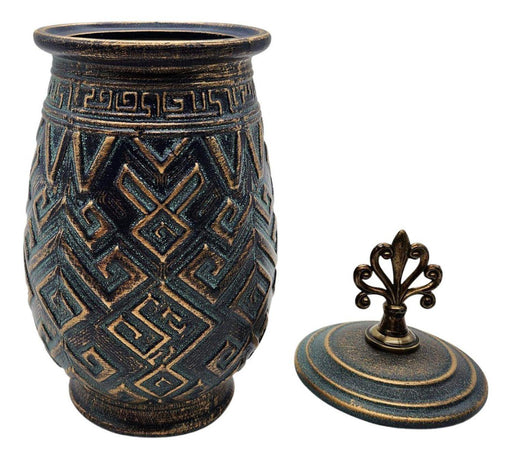 Florero Jarrón De Cerámica Diseño Nordico Azul Marino - Fliperex