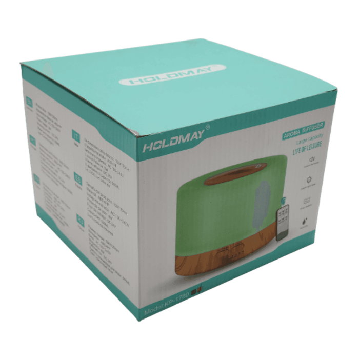 Humidificador Lampara Led Usb De Aromas Diseño Madera - Fliperex