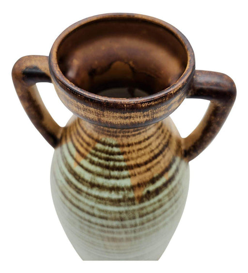 Florero Jarrón Cerámica Desgastado Vintage Grande Alargado - Fliperex