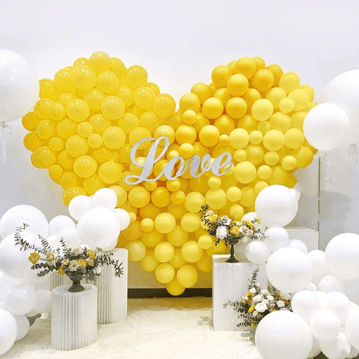 Globos Color Amarillo 50 Unidades Tamaño R12 - Fliperex