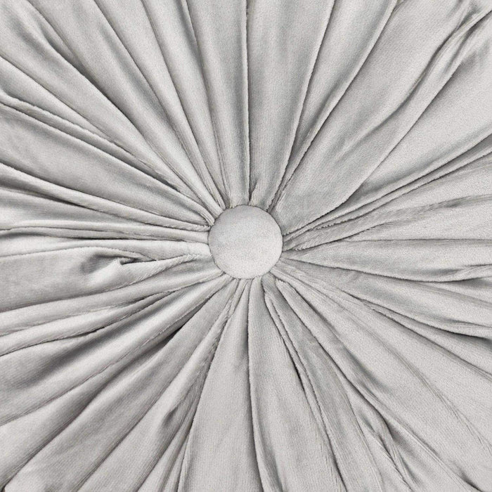 Cojín De Terciopelo Redondo Grande Para Sillón Tela Velvet - Fliperex
