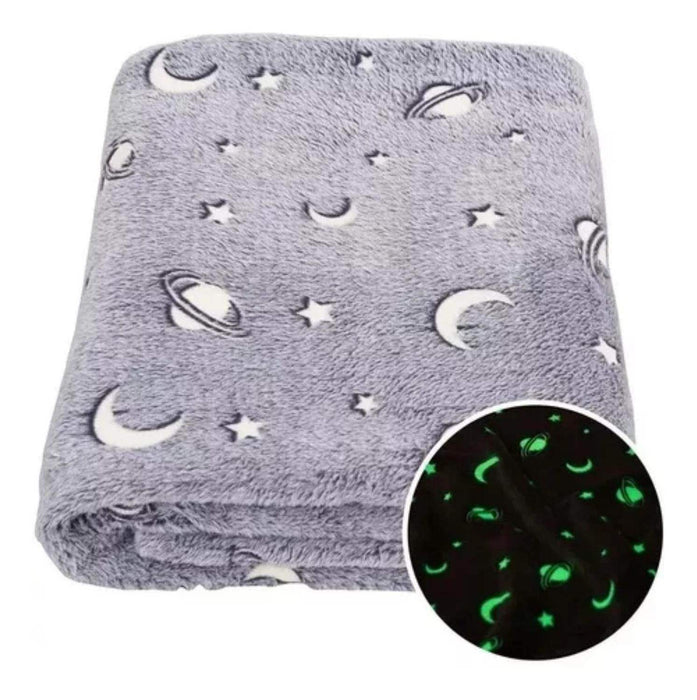 Mantita Luminosa Sherpa Brilla En La Oscuridad Infantil - Fliperex