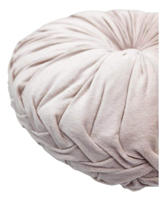 Cojín De Terciopelo Redondo Grande Para Sillón Tela Velvet - Fliperex