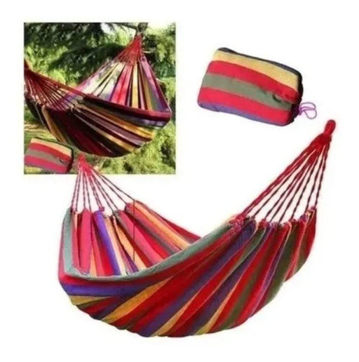 Hamacas Con Bolso Camping Jardín Casa Premium 1 Plazas - Fliperex
