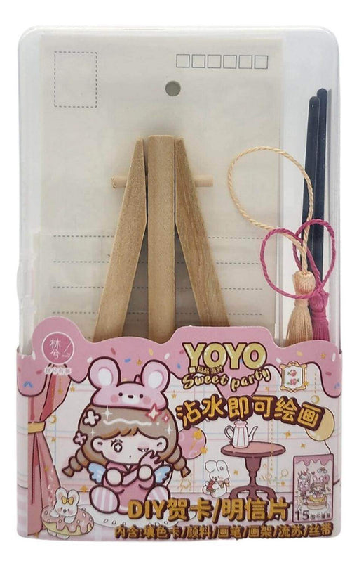 Set De Arte Para Pintar Mini Atril Con Accesorios Incluidos - Fliperex