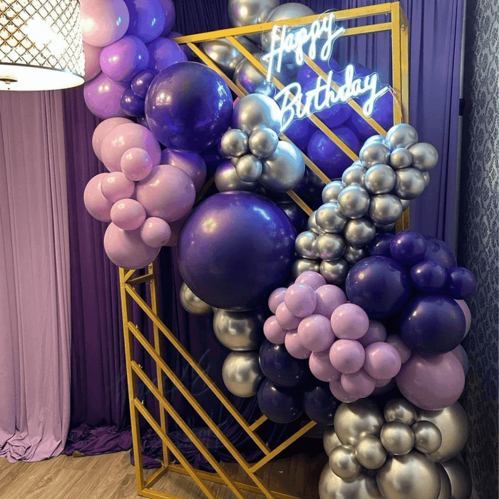 Globos Color Morado 100 Unidades Tamaño 25 Cm - Fliperex