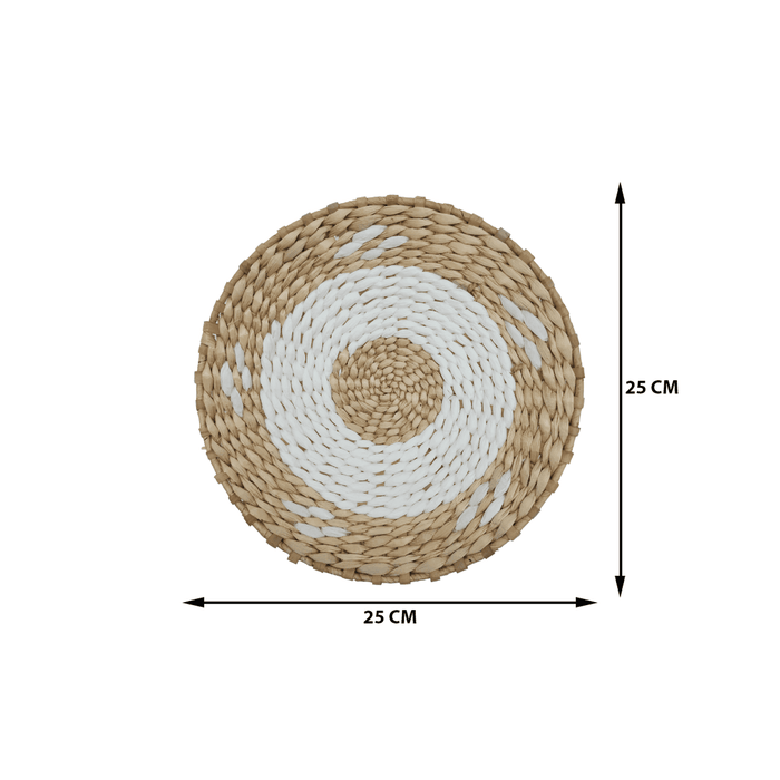 Circulo Decoración De Mimbre Para Pared Casa Terraza Mediano - Fliperex