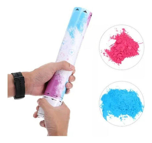 Confeti Tubo Cañon Revelador De Genero 30cm Papelillo Polvo - Fliperex