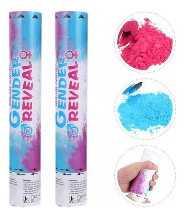 Confeti Tubo Cañon Revelador De Genero 30cm Papelillo Polvo - Fliperex