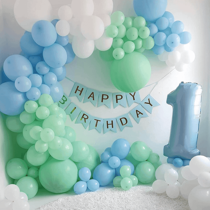 Globos Verde Macaron 50 Unidades Tamaño 25 Cm - Fliperex