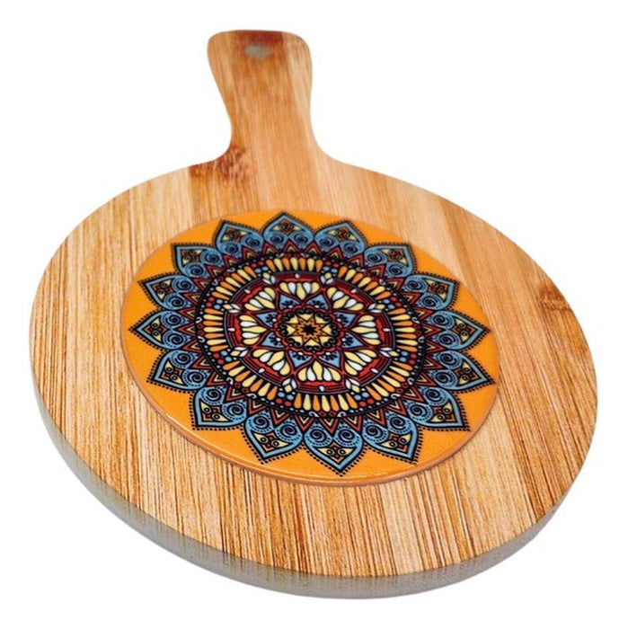 Posa Ollas Madera Con Cerámica Con Mango Hogar Cocina - Fliperex