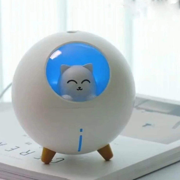 Humidificador Usb De Gatito Redondo Kawaii Vaporizador - Fliperex