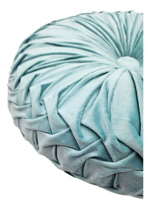 Cojín De Terciopelo Redondo Grande Para Sillón Tela Velvet - Fliperex