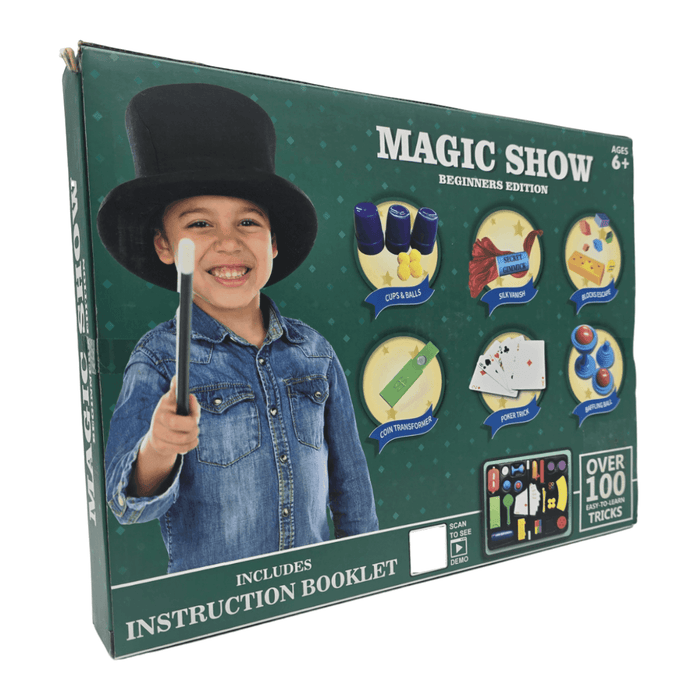 Set Juego De Magia Magic 100 Trucos De Mago Con Varita Niños - Fliperex