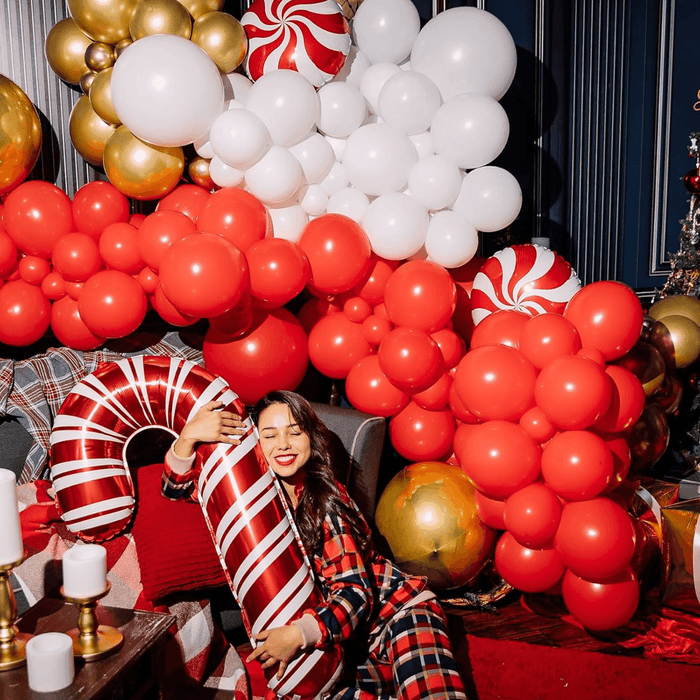 Globos Color Rojo 100 Unidades Tamaño 25 Cm - Fliperex