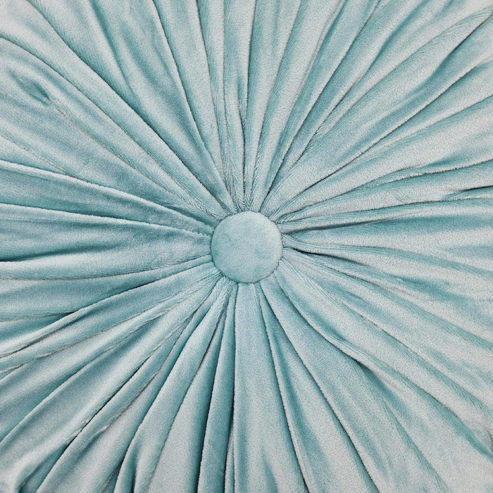 Cojín De Terciopelo Redondo Grande Para Sillón Tela Velvet - Fliperex