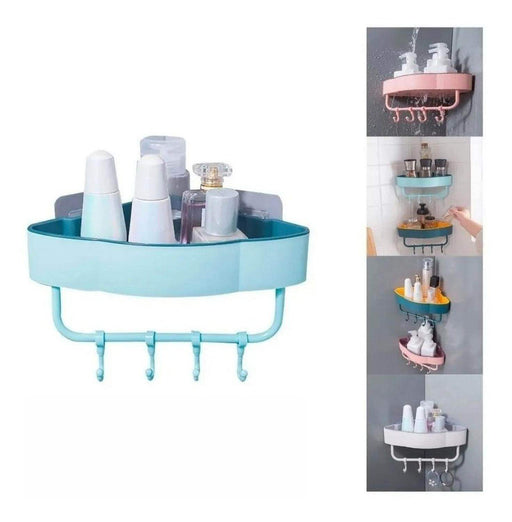 Organizador Ducha Baño Cocina Esquinero Plástico Adhesivo - Fliperex