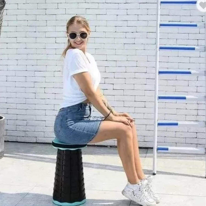 Asiento Piso Plegable Retráctil Portátil Camping Asiento - Fliperex