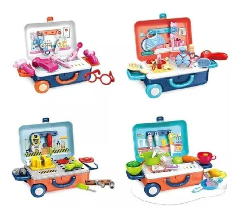 Set Maleta Maletin Infantil Maquilladora Niños Juegos - Fliperex