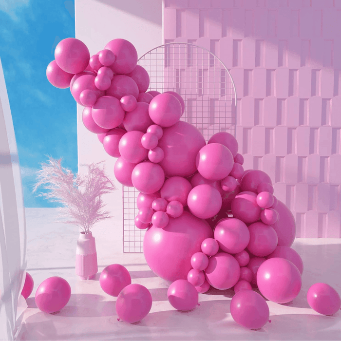 Globos Color Rosado 100 Unidades Tamaño 25 Cm - Fliperex