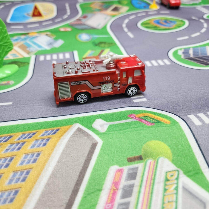 Juego Alfombra Para Niños Parking Garage Para Autitos - Fliperex