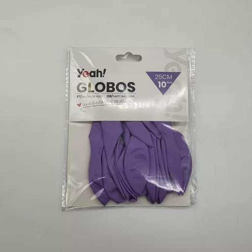 Globos Morado Macaron 10 Unidades Tamaño 25 Cm Fiesta - Fliperex