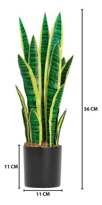 Planta Artificial Lengua De Suegra Planta Sansevieria Flores - Fliperex
