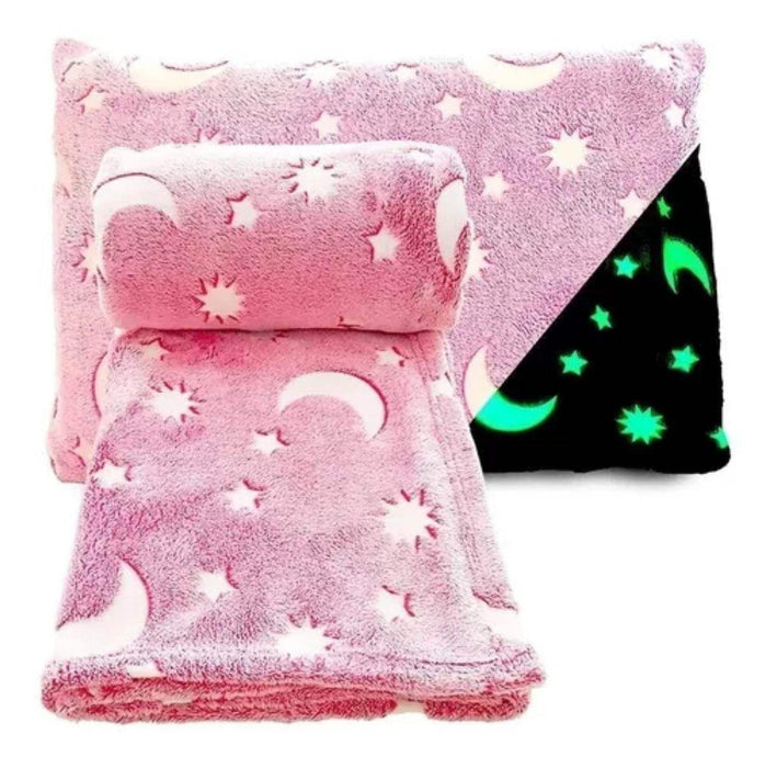 Mantita Luminosa Sherpa Brilla En La Oscuridad Infantil - Fliperex