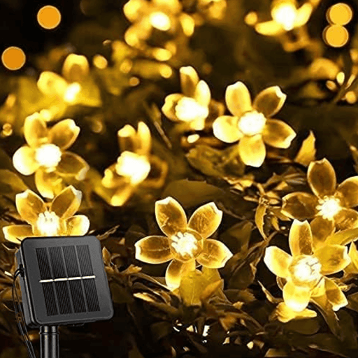 Guirnalda Solar Flor Flores Luces Led Decoracion Para Jardin - Fliperex