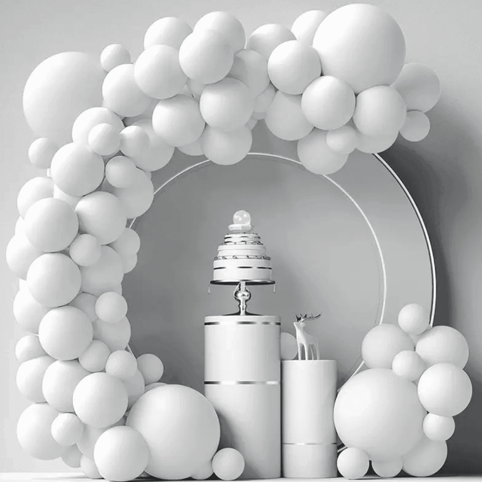 Globos 50 Unidades Color Blanco Tamaño 30 Cm - Fliperex