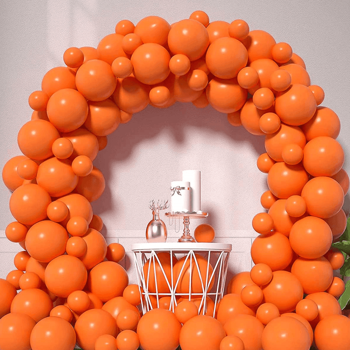 Globos Color Naranjo 100 Unidades Tamaño 25 Cm - Fliperex