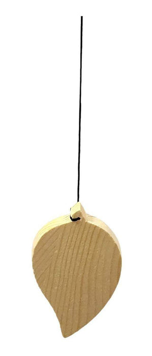 Colgante Campana De Viento Tubos Diseño Moderno Color Madera - Fliperex
