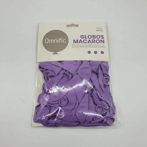 Globos Morado Macaron 50 Unidades Tamaño 25 Cm - Fliperex