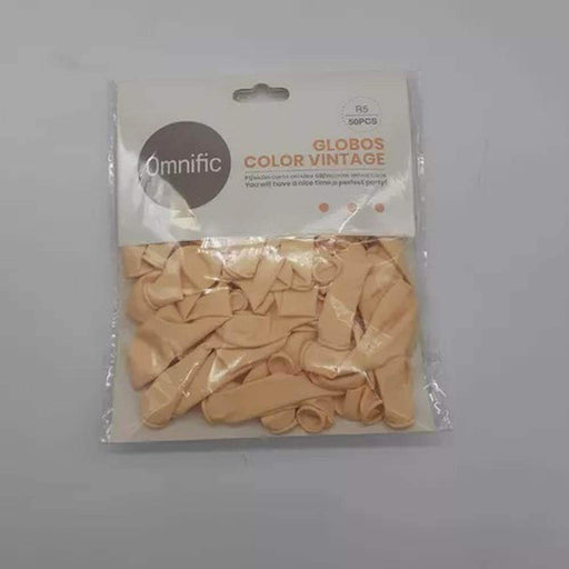 Globos Color Crema Vintage 50 Unidades Tamaño R5 - Fliperex