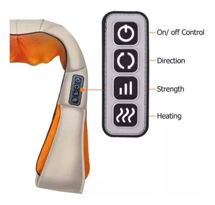 Masajeador Profesional De Espalda Hombro Cuello Relajación - Fliperex