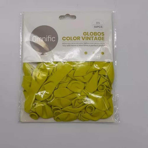 Globos Color Verde Claro Vintage 50 Unidades Tamaño R5 - Fliperex