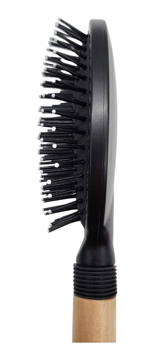 Cepillo Para Peinar El Pelo Ovalado Mango Madera - Fliperex