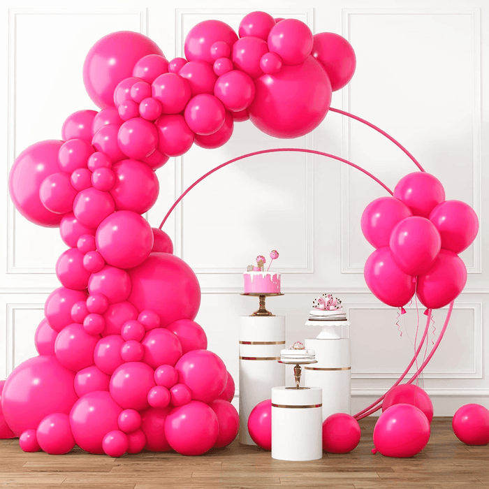 Globos Color Rosado 100 Unidades Tamaño 25 Cm - Fliperex