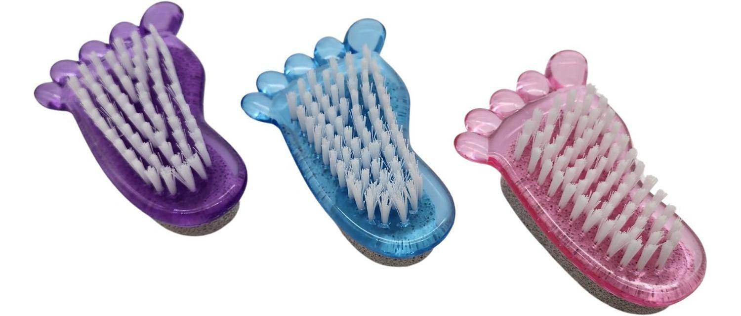 Piedra De Pedicura Piedra Pómez 2 En 1 Con Cepillo Belleza - Fliperex