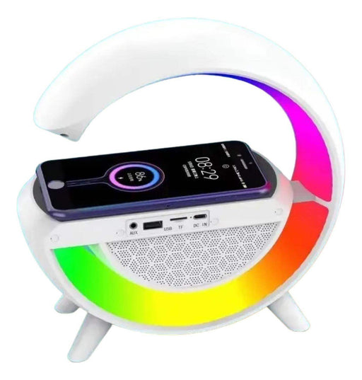Lampara Led Cargador Inalambrico Con Parlante Bluetooth - Fliperex