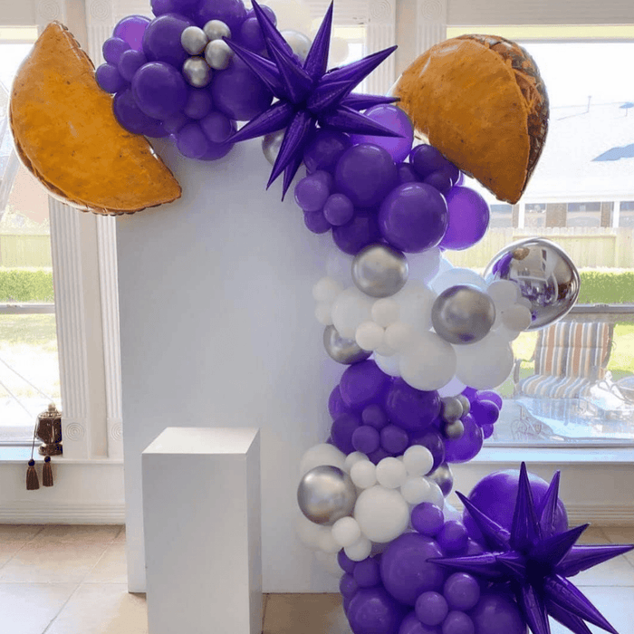 Globos Color Morado 100 Unidades Tamaño 25 Cm - Fliperex