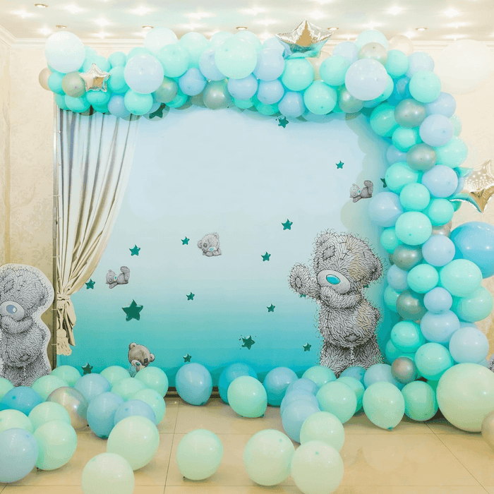 Globos Verde Agua Macaron 10 Unidades Tamaño 25 Cm Fiesta - Fliperex