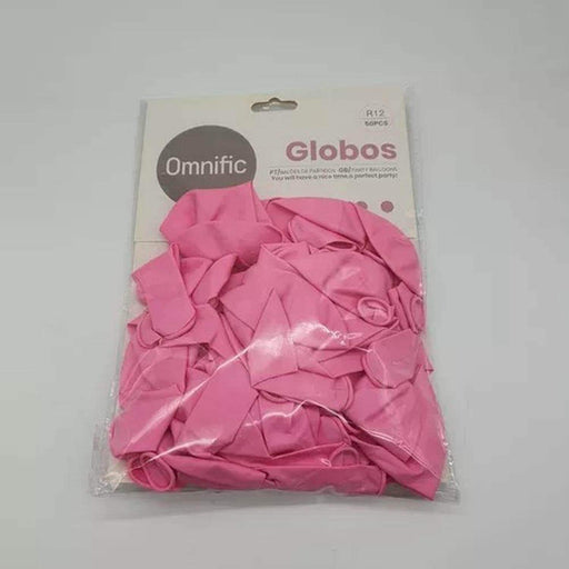 Globos Color Rosa Chillon 50 Unidades Tamaño R12 - Fliperex