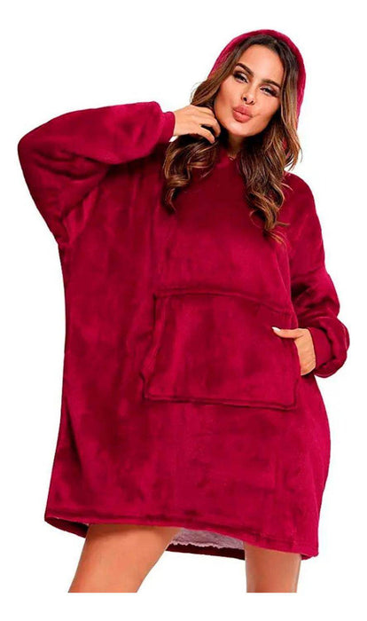 Bata De Levantarse Mujer Batas Invierno Pijama Polar Mujer - Fliperex