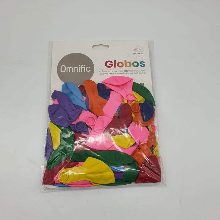 Globos Color Multicolor 100 Unidades Tamaño 25 Cm - Fliperex