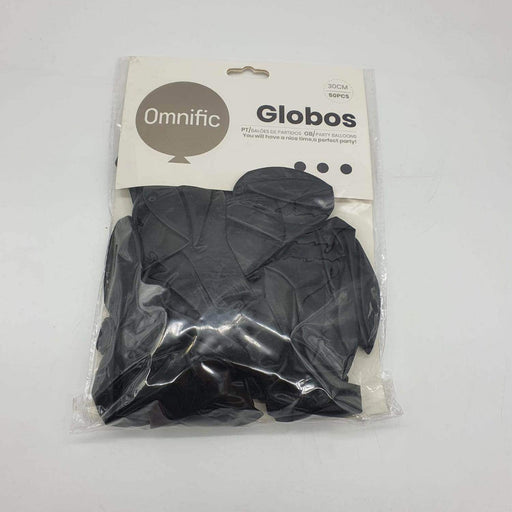 Globos 50 Unidades Color Negro Tamaño 30 Cm - Fliperex