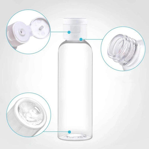 Set 12 Botella De Viaje Dispensadora 50 Ml Transparente - Fliperex