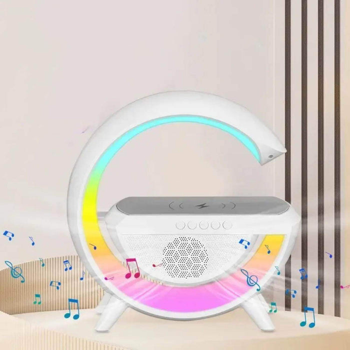 Lampara Led Cargador Inalambrico Con Parlante Bluetooth - Fliperex