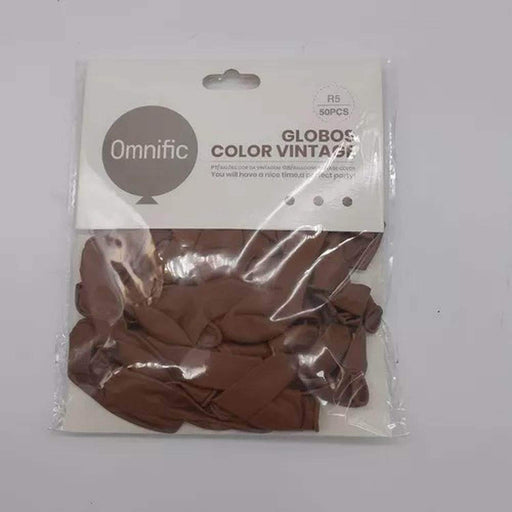 Globos Color Cafe Vintage 50 Unidades Tamaño R5 - Fliperex